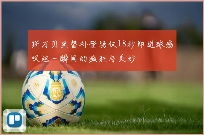 斯万贝里替补登场仅18秒即进球感叹这一瞬间的疯狂与美妙